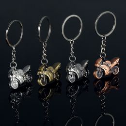 4 Colour Wholesale 3D Large Motorcycle model metal keychain car key pendant 25*35*12 mm