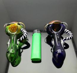 Honeycomb head stained glass pipe Glass bongs Oil Burner Glass Water Pipes Oil Rigs Smoking Free