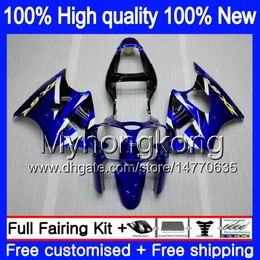 Body For KAWASAKI ZX 600 CC 6 R ZX636 ZX-6R 2000 2001 2002 212MY.14 Black Blue ZX 636 600CC ZX 6R ZX-636 ZX600 ZX6R 00 01 02 Fairings