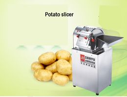 Stainless steel commercial multi-functional electric potato slicer potato slicer centrifugal potato slicer can cut radish potatoes