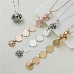 NEW Chimes Ball Lockets Mexico angel wings Aromatherapy Hood Necklaces ball Pendant Lockets photo box DIY pendant Women Gifts