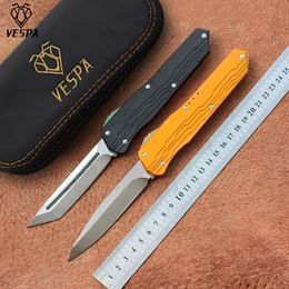 Свободная перевозка груза, высокое качество VESPA Версия складной нож: M390 Ручка: 7075Aluminum + TC4, Открытый выживания кемпинга ножи инструменты EDC
