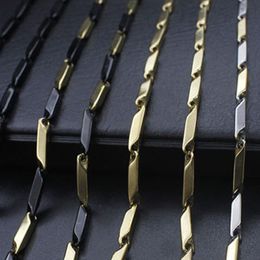 fashion necklace mens stainless steel hip hop rock gold chain necklace fashion jewelry for neck long silver wholesale