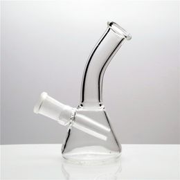 5inch Mini Hookah beaker glass bong wading waterpipe dabrig with clear bowl included Global delivery