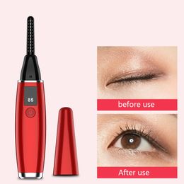 Newest USB Rechargeable Eyelash Curler With LCD Display 24 Hours Long Lasting Heated Electric Eyelash Curler