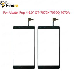 7040 7041 in silicone TPU trasparente Nero Cover per Alcatel One Touch Pop C7