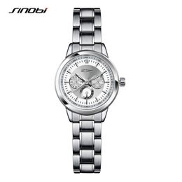 SINOBI Women's Bracelet Fashion Steel Wrist Watches Luxury Brand Geneva Quartz Clock Ladies Wristwatch Relojes Mujer Saatler2587