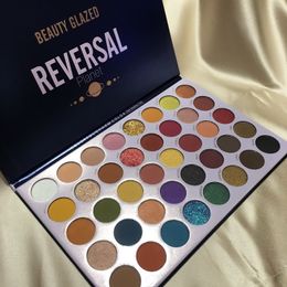 Beauty Glazed 40 Colour Eyeshadow Palette Reversal Planet Eye Shadow Colourful Luminous and Matte Brighten Easy to Wear Makeup Eyes
