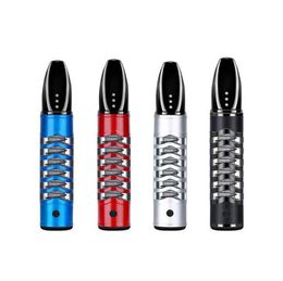 Latest Technology Lazy Colourful Portable Cigarette Smoking Philtre Case Holder Mouthpiece Handpipe Innovative Design USB Lighter DHL Free