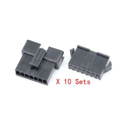 10 Sets/lots 7Pin 2.54mm SM2.54 series, Multipole Connector plug, With male and female pins