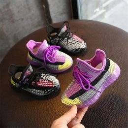 First Walkers Spring Baby Shoes Knitted Breathable Toddler Boy Girl Soft Comfortable Infant Sneaker Brand Child