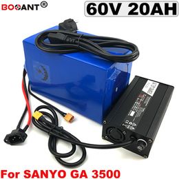 60V 20AH E-bike Lithium Battery for Original Sanyo 18650 cell electric bicycle battery 60V 1500W with 5A Charger Free Shipping