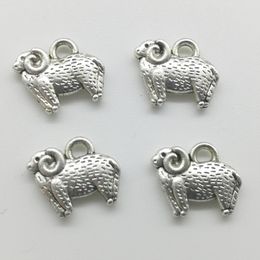 150pcs little sheep antique silver charms pendants jewelry DIY Necklace Bracelet Earrings accessories 11*13mm Customize Generation delivery