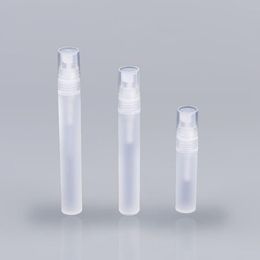 Travel Frosted Plastic Spray Perfume Bottles Atomizers Fragrance Fine Mist Cosmetic Containers 5ml 10ml Pen Style Spray Bottles LX1957