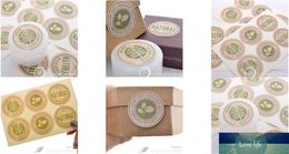 natural 100% organic gift seal stickers wedding bakery packaging label stickers / wholesale