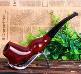 New Creative and Novelty Redwood Straight Portable Pipe Removable Philtre Red Sandalwood Tobacco Tool Delivery