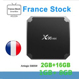 Stock France Original X96 MINI 2GB 16GB Amlogic S905W Android 9.0 TV Box 4K WiFi Arabic Smart TV Box