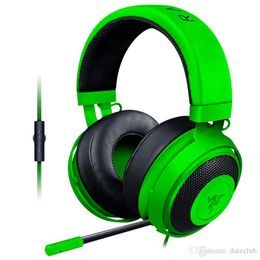 Best Quality 3.5mm Razer Kraken Pro Gaming Headset with Wire control headphones in BOX for IOS Android system most popular DHL Free