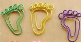 Small Foot Bookmark Clip Office Stationery Lovely Feet Shape Metal Bookmarks Paper Clip