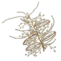 Wedding Headbands for Bridal Headpiece with Rhinestone and Beads Hair Vine Wedding Hair Accessories for Special Occasions