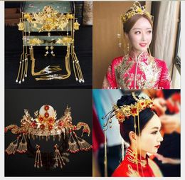 Ancient Hair Decoration Chinese Restoration Fengguan Xiamen Wedding Suit Wedding Garment Accessories