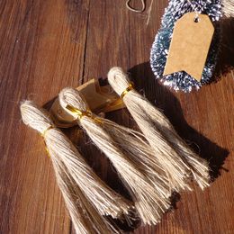 25cm long natural rope Kraft gift price tags DIY wedding christmas Birthday gift box packing tag candy cake favors brand tags