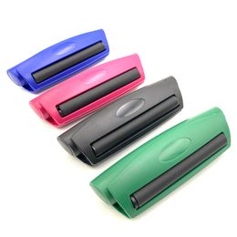Plastic Manual Cigarette Maker Tobacco Dry Herb Rolling Machine Hand Roller for 78mm Roll Paper Smoking Accessories