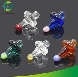 New glass cigarette nails Five-color transparent mini pipe fittings Cross-border special