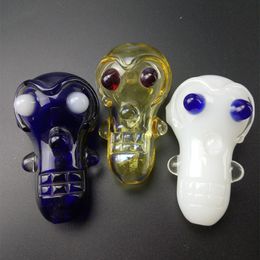 Colourful Pyrex Glass Mini Bong Hand Pipe Smoking Tube Monster Shape Portable Innovative Design Holder High Quality Handmade Handpipe