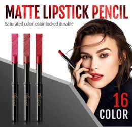 NICEFACE 16 Colours Matte Lipstick pencil for Lips Waterproof Long Lasting Nourishing Lipstick Tint Nude Cosmetics Lipstick Makeup Set