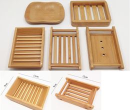 5 Styles Natural Bamboo Soap Holder Creative Environmental Protection Natural Bamboo Soap Dish Drying Soap Holder Free Shipping SN3112