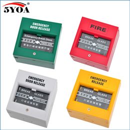 5YOA Emergency Door Release Fire Alarm swtich Break Glass Exit Release Switch Glass Break Alarm Button