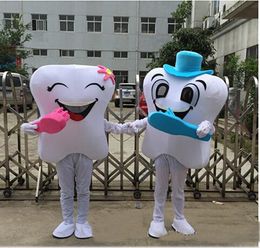 2019 High quality Teeth cartoon mascot costume Walking garment dolls costumes