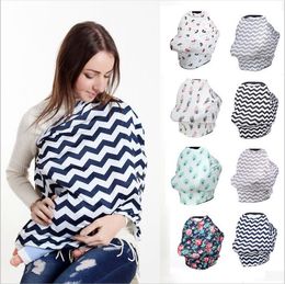 Nursing Cover Baby Stroller Covers Zigzag Sleep Pushchair Case Seat Canopy Shopping Cart Cover Breastfeed Pram Travel Bag Buggy Cover C5729