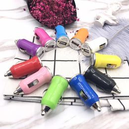 Mini USB Car Chargers 5V/1A Portable Phone Charger Adapter Socket Bullet Charger For Samsung S9 huawei P20 xiaomi