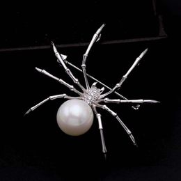 Other Body Jewelry Arrival High Quality Insect Shape Spider Brooch For Man & Women Christmas Gift Sweater Coat Accessories
