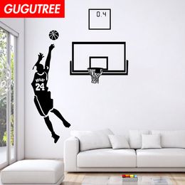 Dekorieren Home basketball kunst wandaufkleber dekoration Abziehbilder wandmalerei Removable Decor Wallpaper G-1566