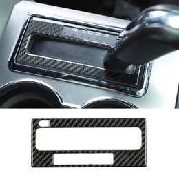 Carbon Fiber ABS Car Gear Shift Trim Panel Decoration For Ford F150 Raptor 2009-2014 Interior Accessories