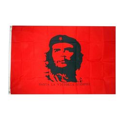 Red CHE-GUEVARA-flag, 90% bleed,68D Polyester National Outdoor Indoor Digital Printed Polyester All Countries, Free Shipping