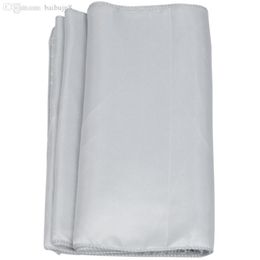 Wholesale-5 Pcs Silver Grey Polyester Table Runner Wedding Banquet Decoration Festive & Party Supplies High Quality H4306F17