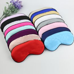 imitated Pure Silk Sleep Rest Eye Mask eye shade cover Padded Shade Cover Travel Relax 16 Colors LX7323