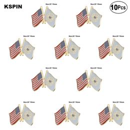 U.S.A & Fire Rescue Lapel Pin Flag badge Brooch Pins Badges 10Pcs a Lot
