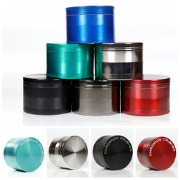 CHROMIUM CRUSHER Herb Grinder 40mm 50mm 55mm 63mm 4 Layers Spice Crusher Pepper Tobacco Grinders Zinc Alloy 5915C