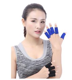 athletic nylon sports health care fingerguard basketball fingerguard a set of 10 sports protectors sports safety exercise breathable