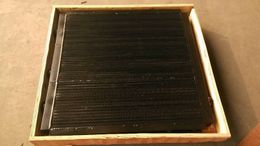 88260002-198 Sullair black Aluminium plate fin after air oil cooler heat exchanger for LS25S air compressor