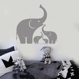 Grey YouYou Elephants Bubbles Wall Decal Vinyl Sticker Art Baby Nursery Decor