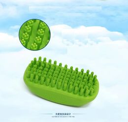 Dog Bath Brush Comb Silicone Pet SPA Shampoo Massage Brush Shower Hair Removal Comb Pet Cleaning Grooming Tool yq01122