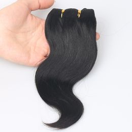 Hair Wefts Body Wave 50g Brazilian Human Hair Extensions Black Natural Colour