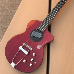 Ccustom Red Transparent Body Neck Sandwich Electric Guitar Colour Shape and Logo can be Customised