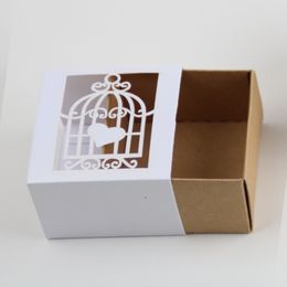 Wedding Candy Boxes White Gift Box Kraft Paper Cage Love Tree Gift Candy Boxes